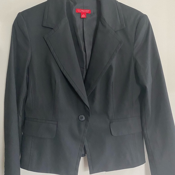 NY & Co Black Blazer, button closure, size 10 - Picture 7 of 9